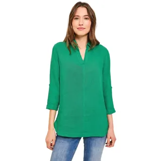 CECIL Damen B343754 Leinenbluse, Trefoil Green, L
