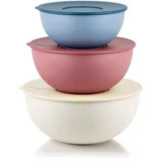 HomeGarden 3er Set Salatschüsseln Transparent
