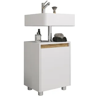VCM Holz Badschrank Badunterschrank Cosila", - Weiß