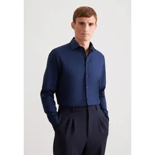 Seidensticker Herren, Business Hemd - Shaped fit, - Bügelfrei - Kent Kragen - Langarm - 100% Baumwolle,