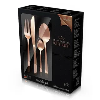 BerlingerHaus Besteckset 16-teilig Cutlery Sets Rosegold Metallic