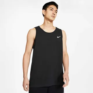 Nike Tanktop "Dri-FIT Mens Training Tank" sportlicher Stil, für Fitness-Aktivitäten, weiches Material, schwarz