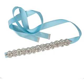 Rockreyoa 300cm Lang Strass Gürtel Brautgürtel Hochzeit Guertel Schärpe Brautgürtel Kristall Schärpe Glitzer Damen Hochzeitsgürtel Satin Schärpe für Braut Brautjungfer Hochzeit Party Rot