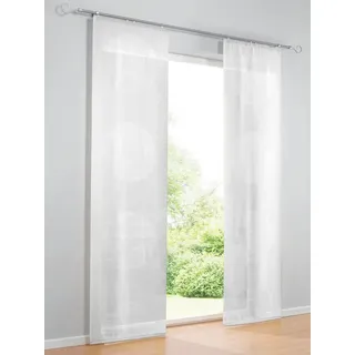 Heine home Schiebegardine Klettschiene 1, weiß,