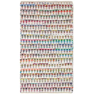 Homescapes Geometrisch gemusterter Flickenteppich 160 x 230 cm Mehrfarbig