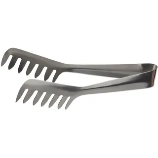 Relaxdays Servierzange Edelstahl 20 cm Silber