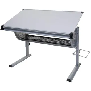 MCW Schülerschreibtisch eckig Grau , Holz , 118x92x68 cm , Babymöbel & Kindermöbel, Kinderzimmer & Jugendzimmer, Kinderschreibtische