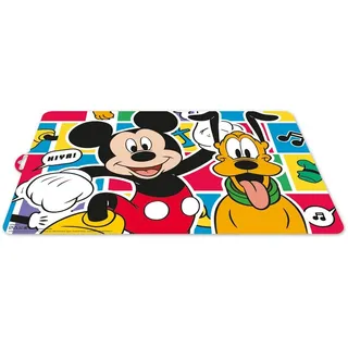 Disney Tataway Individuelles farbiges Tischset von Disney für Kinder aus Kunststoff Mickey Mouse Mickey Mouse Pluto