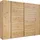 Drehtürenschrank Kronach 268 x 210 x 59 cm Braun