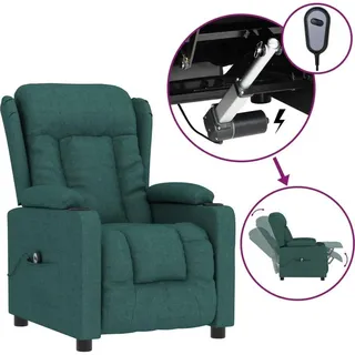 vidaXL Relaxsessel Elektrisch Polyester 96 x 99,5 x 0 cm Dunkelgrün