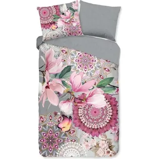 HIP Bettbezug "Mandalas und Magnolienblüten" - multi - (200x200/220 cm) - Baumwolle 100% Flanell