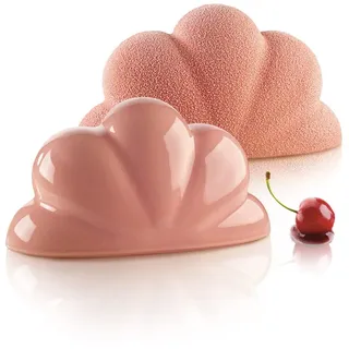 Silikomart | Silikonformen Set NUVOLA, Zusammensetzungsset 2 Silikonformen, 3D Design, 220 x 110 mm, h 60 mm, Volumen 1600 ml, Made In Italy