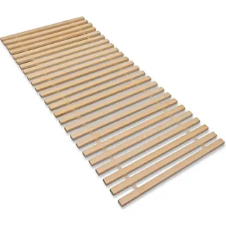 Madera XXL Rollrost mit 23 extra stabilen Leisten aus massivem Buchenholz, belastbar bis ca. 280 kg, Größe: 120x200