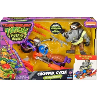 Teenage Mutant Ninja Turtles 83447 Mutant Mayhem Chopper Cycle mit Rocksteady