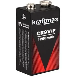 XCell Kraftmax Lithium 9V Block Hochleistungs- Batterien für Rauchmelder Feuermelder - 10 Jahre Batterie Lebensdauer