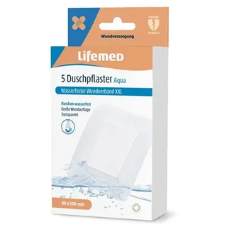 Lifemed Duschpflaster XXL 10 x 8 cm Aqua 5 St.
