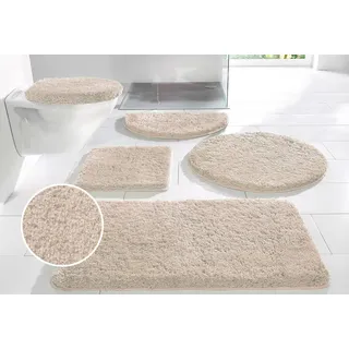 Badematte OTTO HOME "Sanremo, Badvorleger, Badezimmer Teppich, sehr weich" Gr. 4, beige (sand), H:30mm, Polyester, Badematten, Badematte, Badteppich, unifarben, rechteckig, rund & als 3-tlg. Set erhältlich, Topseller