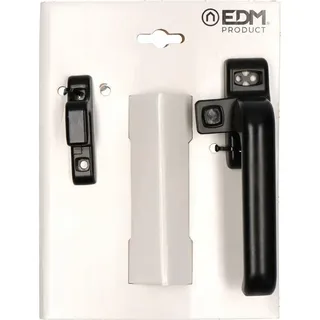 Blister mit Druckverschluss 6801 Rechts Aluminium Schwarz Edm - Schwarz