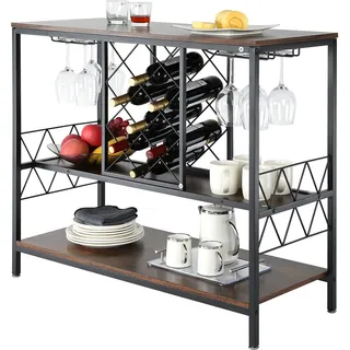 Vevor Weinregal 100 x 50 x 100 cm Schwarz