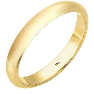 Elli PREMIUM Ring Damen Ehering Klassisch aus 375 Gelbgold