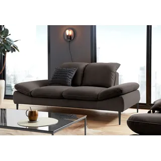 W.Schillig Couch Leder 3-Sitzer Braun