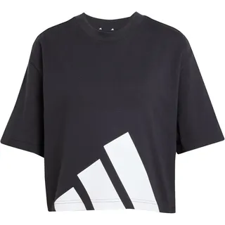 adidas Essentials Big Logo Boyfriend T-Shirt Damen JG8736 - black/white L