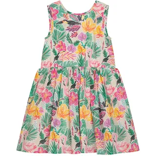 Sommerkleid DANAMADE "DANAMADE Dresses DGRETA", Mädchen, Gr. 122, multicolor, Obermaterial: 100% Baumwolle. Futter: 100% Baumwolle, Kleider Sommerkleid