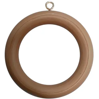 Bulk Hardware bh05959 Holz Gardinen Stange Ringe mit Schraube Eye, innere Dia. 48 mm (1,15/40,6 cm) Außen Dia. 70 mm (2.3/10,2 cm) – Dunkelbraun, 10 Stück