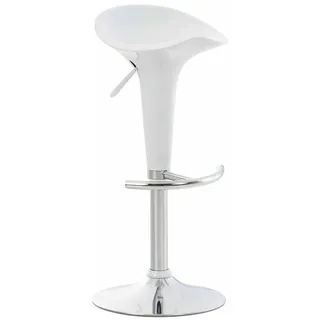 CLP Barhocker Kunststoff Weiß , 37x87x37 cm , Esszimmer, Barmöbel, Barhocker