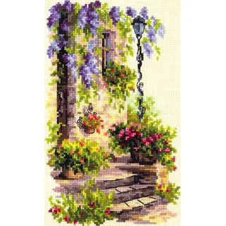 Magic Needle 74-04 ZW Gemütliches Plätzchen Kreuzstichset mit Zählmuster Zweigart Edition, Baumwolle, multifarbig, 15x23cm