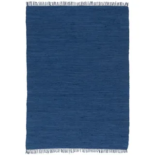 Pergamon Baumwolle Natur Teppich Jolly Cotton , Dunkelblau , Textil , 120x180 cm , Teppiche und Böden, Teppiche, Fleckerlteppiche