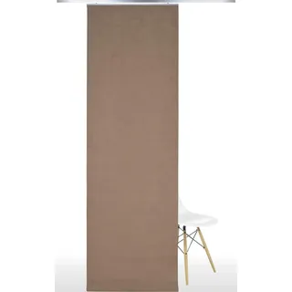 LIEDECO Schiebegardine Klettband 60 x 245 cm Braun