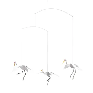 Flensted Mobiles f120 - Kranich - Tanzende Kraniche - Mobile - Windspiel - 45 x 45 cm