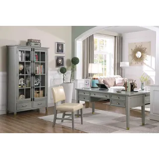 Sessel Stuhl 1x Esszimmer Fernseh Lounge Leder Sitz Modern Polsterstuhl Echtholz - Beige