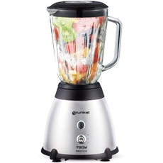 Grunkel - BAT-750PROINOX - Powerful blender with stainless steel body, 2 different speed levels, 6 stainless steel blades, pulse function and capacity of 1.5 l - 750 W