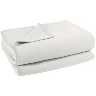 Zoeppritz Soft-Fleece Decke 160 x 200 cm offwhite