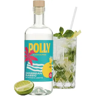 POLLY Caribbean Classic - Alkoholfreie Rum Alternative | 500 ml | ohne Zucker & künstliche Aromen, vegan, glutenfrei | perfekt für alkoholfreie Cuba Libre