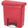 Rechteckiger Treteimer 15 l Rot