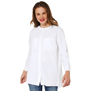 STREET ONE Damen A343441 Longbluse, White, 40