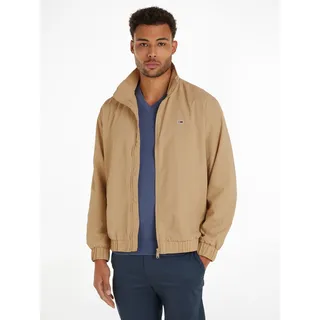 Tommy Jeans Plus Collegejacke »TJM ESSENTIAL JACKET EXT«, Große Größen und Logostickerei, beige