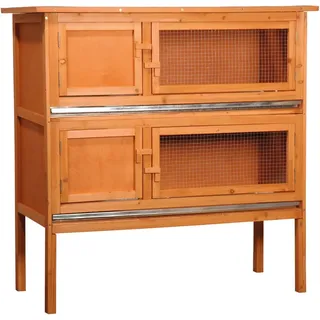 Dobar Kleintierstall mit 2 Etagen 115 cm x 45 cm x 116 cm FSC®
