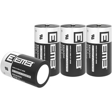 EEMB ER26500 Size C 3.6V Lithium Batterie ER26500 9000mAh Akkus LS26500 SB-C01 TL-2200 Nicht Wiederaufladbar für TPMS Pkw-Reifendrucküberwachung, Smartcard-Instrument, Stromzähler 4 Stück