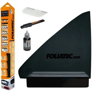 FoliaTec Scheibentönungsfolie, Tönungsfolie für Autoscheiben, BLACKNIGHT Reflex Superdark, 76 x 300 cm, mit ABG, 95% Verdunkelung