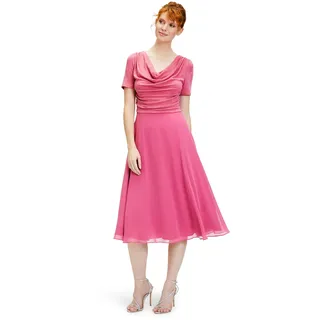 Vera Mont Damen Cocktailkleid im Glitzer-Look Patch Pink/Pink,46