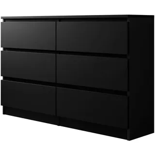 Mirjan24 Malwa M6 120 120 x 77 x 30 cm Schwarz