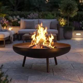 KRATKI Gartenfeuerschale FIRE Stahl Feuerstelle Gartenkamin