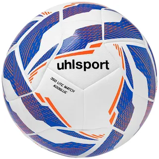 Uhlsport 350 Lite Match Addglue" Fußball - White / royal, fluo orange), - 5,