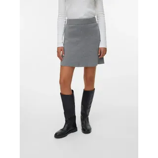 Vero Moda Minirock "VMSABA NW SKATER SKIRT GA NOOS", medium grau melange