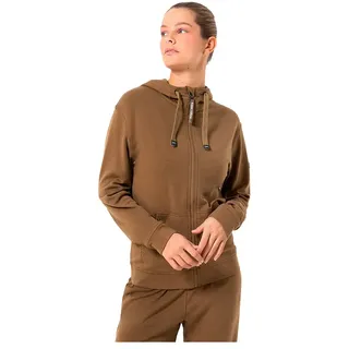 super.natural Hoodie Merino Braun L