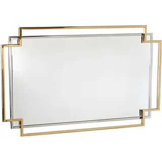 Goldener Wandspiegel in eleganter Optik aus Glas - Gold